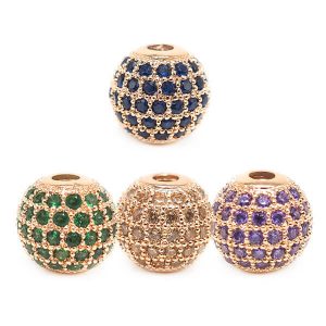 Brass Rhinestone Beads