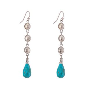 Handmade Turquoise Drop Earrings