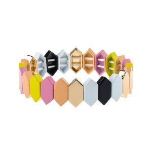 Fresh Pink Enamel Bracelet