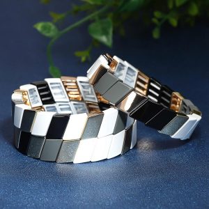 Parallelogram Prestige Enamel Bracelet