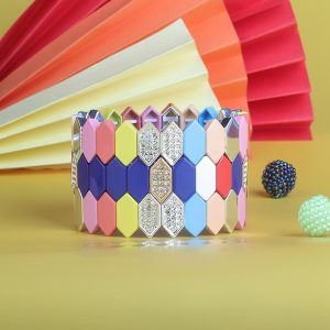 Snake-pattern Shaped Czech Enamel Jewelry