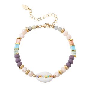 Colorful Beads Shell Bracelet