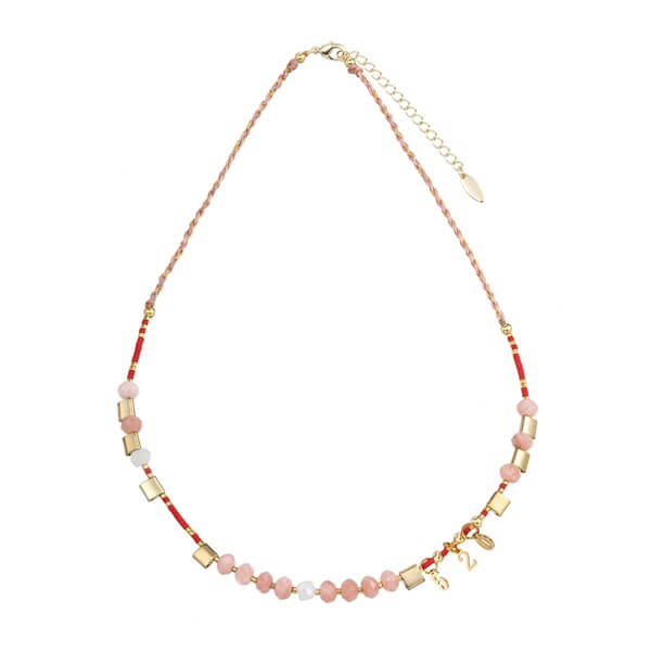 Miyuki Beaded and Copper Beaded Necklace