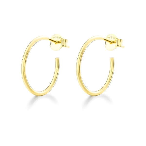 Comfortable Silver Wire Hoop Earrings