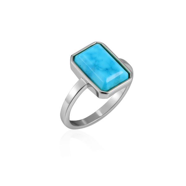 Party Wear Blue turquoise rings