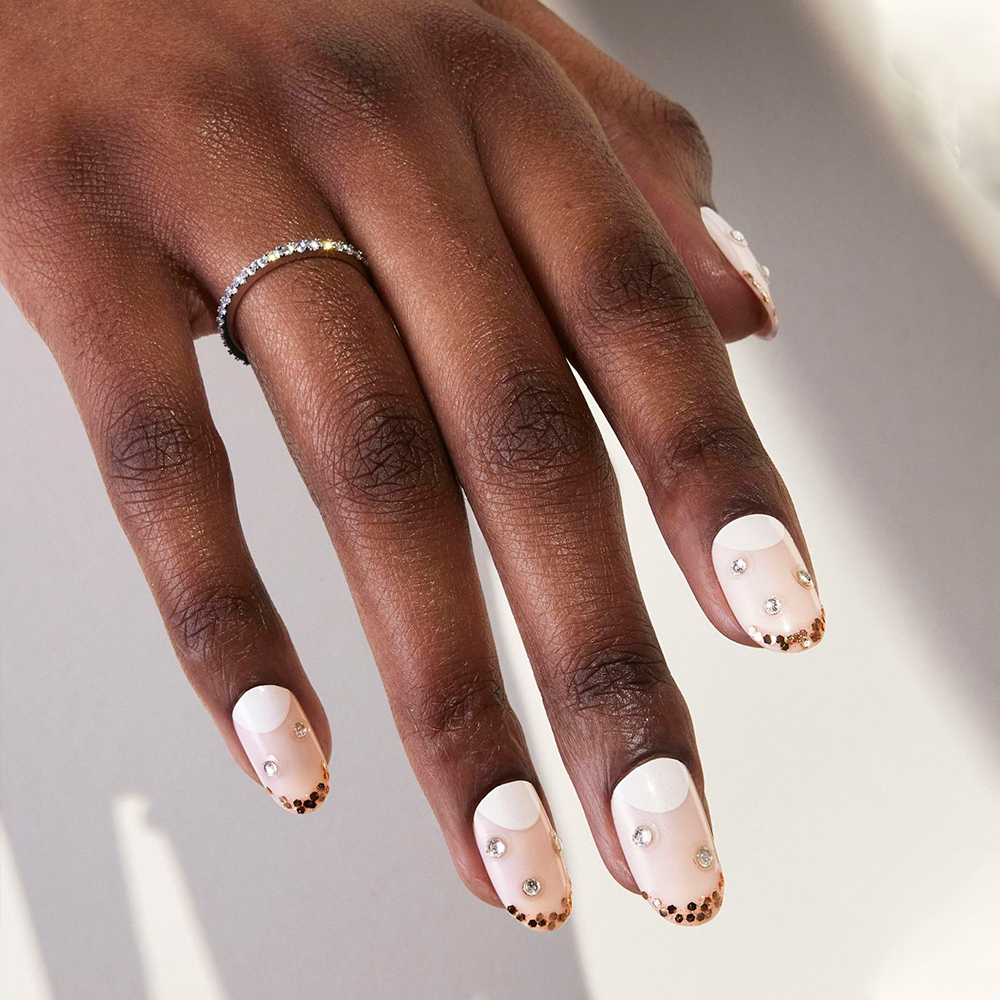 Diamond ring worn on the ring finger